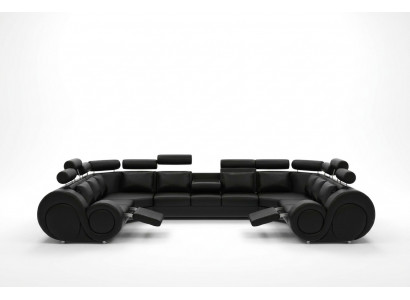 Designer woonlandschap hoekbank met USB bank sofa bekleding lederen banken Nieuw