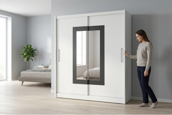 Multifunctionele kast 180cm Opruimrekken Kledingkast Garderobe Nieuw Rek