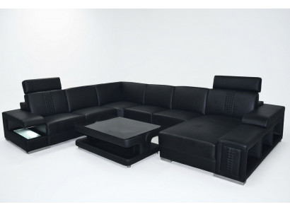 Hoekbank ontwerp bekleding hoekbank hoekbank bank woonlandschap bank tafel USB