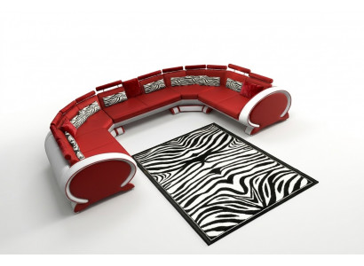 Leren bank met USB gestoffeerde bank bankstel woonlandschap hoekbank hoekbank Rood