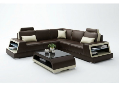 Hoekbank L-vorm G8045B hoekbank gestoffeerde bank zit hoekleren bankstel moderne.