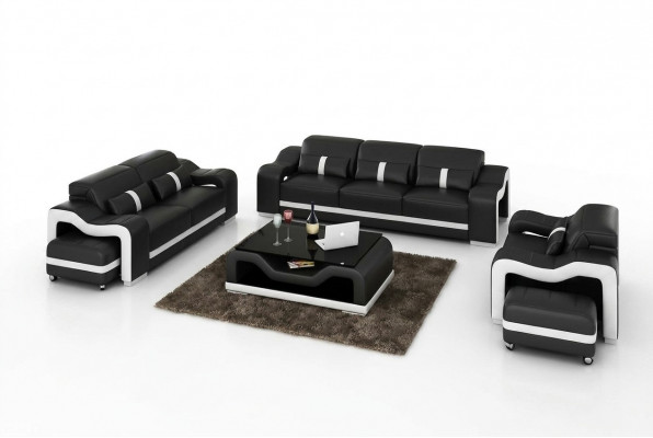 Sofa set Moderne bank bank zitplaatsen 3+1+1 compleet set Nieuw woonkamer