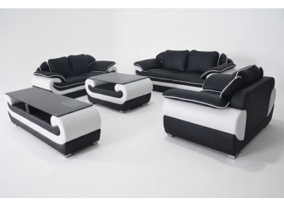Bankstelsel 5-delig RTV bank tafel 321 zitgroep Moderne stoelen Bank + USB