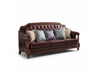Chesterfield driezits bank gestoffeerde bank klassieke banken kamer