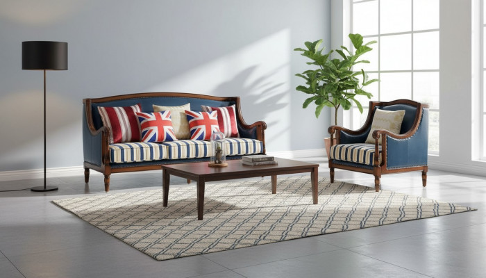 Amerikaanse meubelbankstel USA Set 3+1 zitsbank driezitter fauteuil