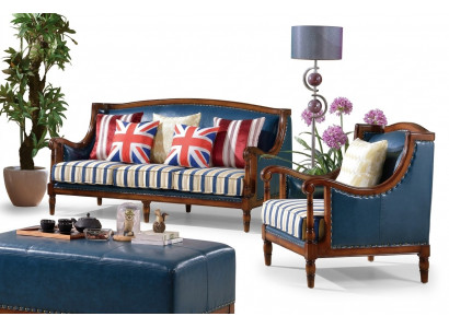 Amerikaanse meubelbankstel USA Set 3+1 zitsbank driezitter fauteuil