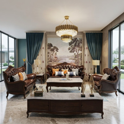 Luxe bankstel 3+1 zits set fauteuil banken zitkamer