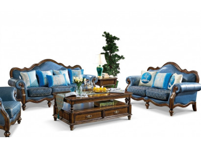 Sofaset 3 2-zits bank Bank Zitbank Bekleding Stel Klassiek.