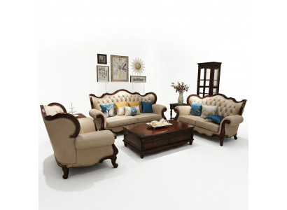 Sofagroep 3+2+1 Zits set Design Banken Gestoffeerde Bankstellen Chesterfield