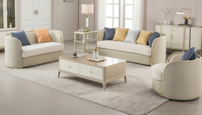 Stoffen bankstel bankstel 3+2+1 zits set Design bank banken modern