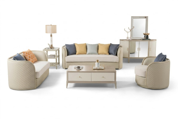 Stoffen bankstel bankstel 3+2+1 zits set Design bank banken modern