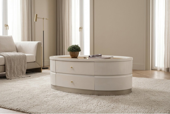 Koffietafel bijzettafels woonkamer hout salontafel design wit.