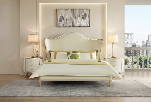 Tweepersoonsbed Bed Wit Bed Modern Bedframe Bedden Bedframe