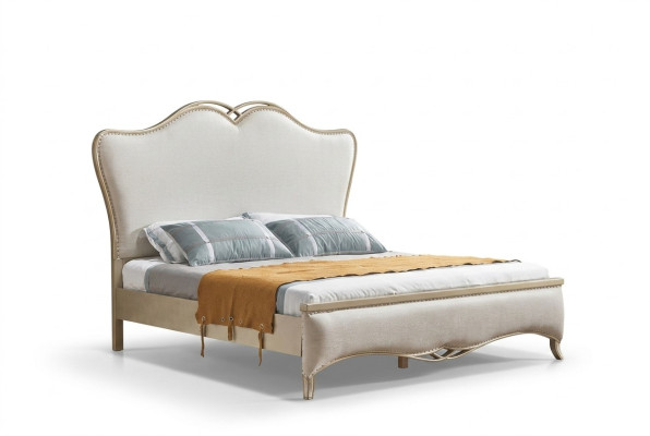 Bed + 2x bedside tables 3-piece bedroom set design modern luxury 180x200 cm New