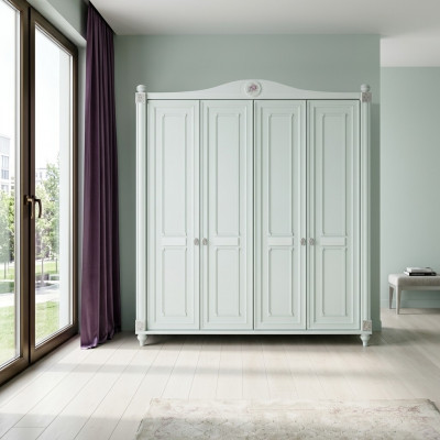 Kinderkamer kasten Wit design kledingkasten Kast