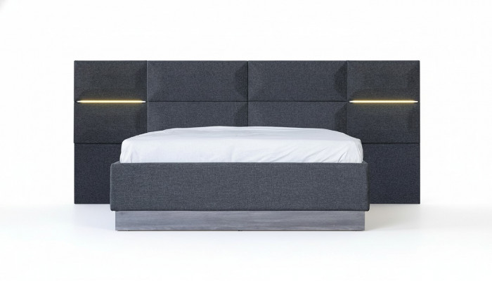Bed Bekleding Ontwerp Materiaal Hout Dubbel Hotelbedden Nieuw Modern