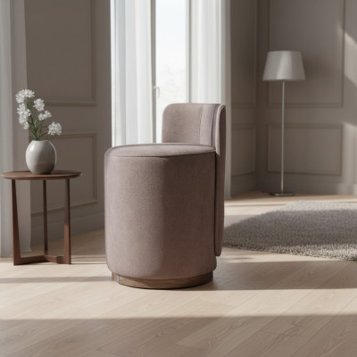 Ontwerp Stoel Bank Luxe Voetenbank Kaptafel Kruk Ronde Gestoffeerde Stoel