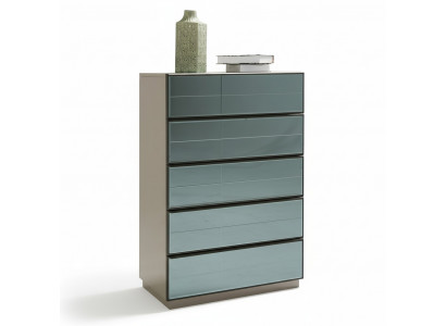 Spiegel Voorkant Commode Kasten Grijze hoge kast Spiegel Sideboard Luxe ontwerp