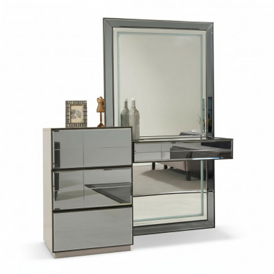 Toilettafel met spiegelconsoletafel houten moderne slaapkamer