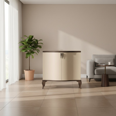 Woonkamerset Woonwand 2-delige set commode dressoir vitrine glazen kast  Woonkamerset Woonwand 2-delige set commode dressoir vitrine glazen kast