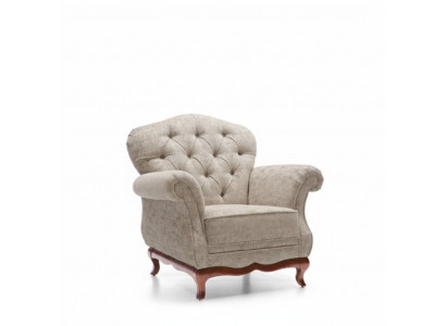 Chesterfield eenzitsbank fauteuil bank gestoffeerde zitmeubelen textiel stof