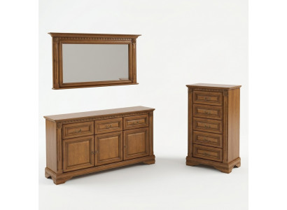 Ladenkast 160cm met spiegel Landhuis stijl Meubels Ladenkasten Dressoir Hout