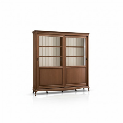 Boekenkast Dressoir Klassiek meubilair Planken Houten vitrinekast