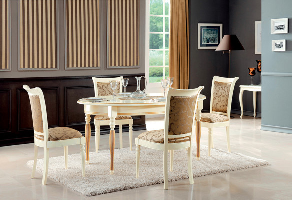 Klassieke eettafel Ovale tafels Eettafel Houten meubels Luxe Nieuw