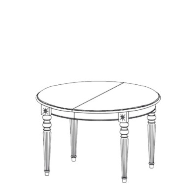 Ronde houten tafels Eetkamer meubels Tafel Klassieke ronde eettafel Nieuw