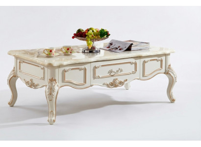 Koninklijke salontafel 130x73 tafel bank bijzettafel tafels wit hout