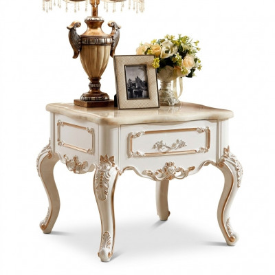 Bijzettafel tafels woonkamer luxe witte tafel meubels salontafel nieuw