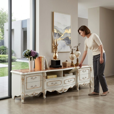 tv-standaard rtv Lowboard dressoir tafel woonkamer bruin meubilair televisie