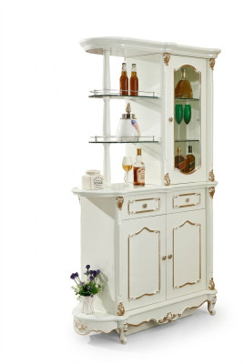 Huisbar Klassieke barrek Scheidingswand Kast Kast Vitrine Hout