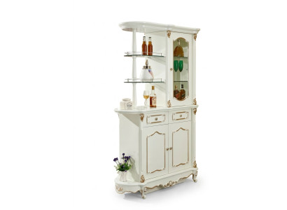 Huisbar Klassieke barrek Scheidingswand Kast Kast Vitrine Hout