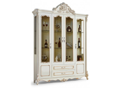 Vitrinekasten Vitrines Hout Luxe Woonkamermeubels Kast Barok