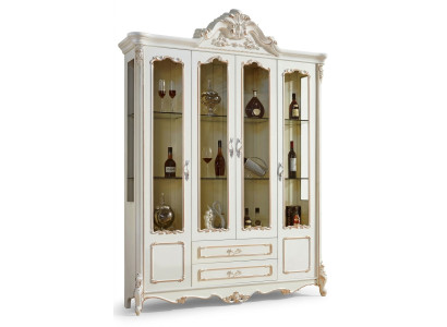Vitrinekasten Vitrines Hout Luxe Woonkamermeubels Kast Barok
