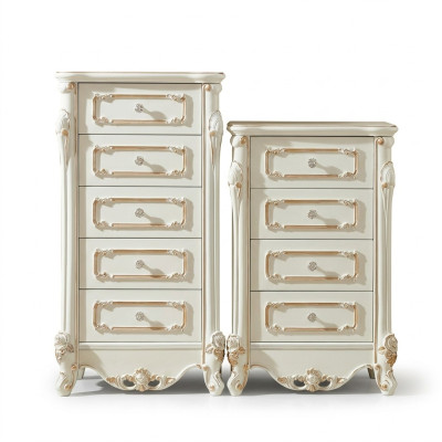 Ladenkast met laden dressoir Ladenkasten Houten hoge kast Sideboard