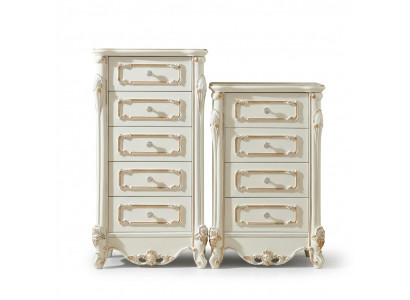 Ladenkast met laden dressoir Ladenkasten Houten hoge kast Sideboard