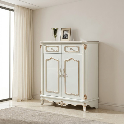 Laden van houten dressoir Witte dressoirs Woonkamer