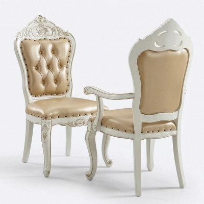 Klassieke eetkamerstoel Meubels Armstoel Barok Fauteuil Designstoelen.