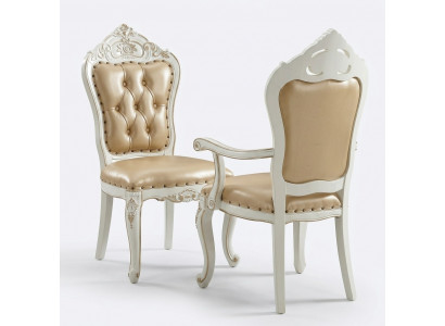 Klassieke eetkamerstoel Meubels Armstoel Barok Fauteuil Designstoelen.