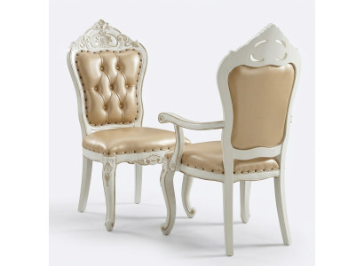 Klassieke eetkamerstoel Meubels Armstoel Barok Fauteuil Designstoelen.
