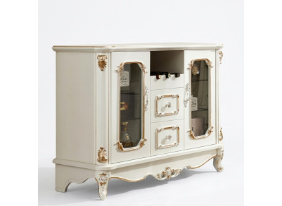 Klassiek dressoir glazen kast commode meubels vitrine kast barok