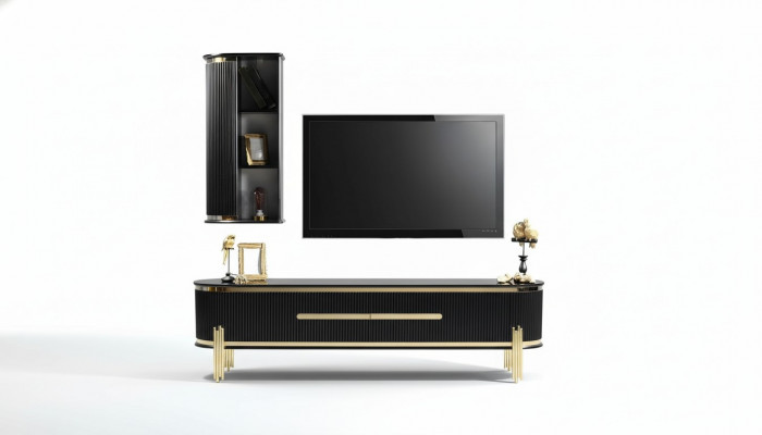 Tv-meubel Luxe dressoir meubelen commode woonkamerkast kasten plank hout