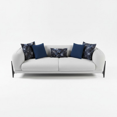 Sofa Bank Bekleding Driepersoons Grijs Bankstellen Meubels Modern Ontwerp 3-zits Banken Nieuw