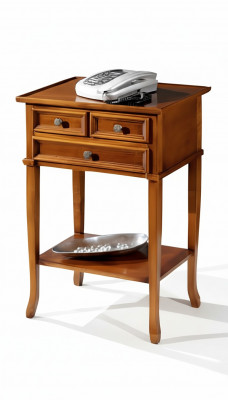 Klassieke telefoonconsole Bruin Bijzettafel Tafels Salontafel Tafelmeubelen