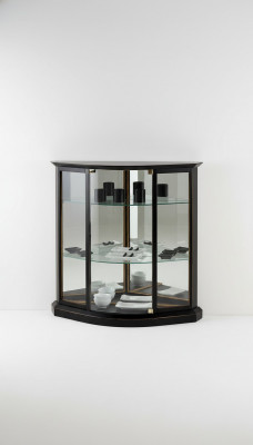 Vitrine Zwart Glas Kast Design Klassieke Kast Luxe Houten Meubels Vitrines