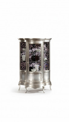 Vitrine glazen kast vitrine woonkamer hout dressoir luxe meubels plank nieuw