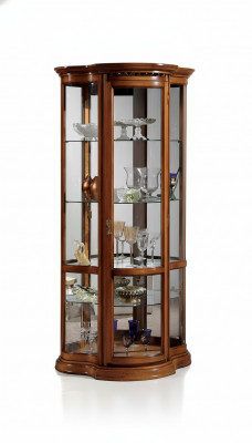 Vitrines glazen kast bruin vitrine woonkamer hout dressoir luxe meubels Italië