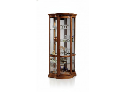 Vitrines glazen kast bruin vitrine woonkamer hout dressoir luxe meubels Italië
